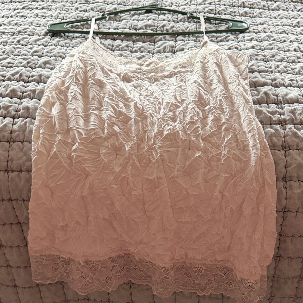 Maurices Cream Lace Trim Camisole